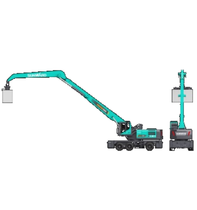 作业幅度达18米，威尼克斯wac5000智能首台轮式抓料机成功下线